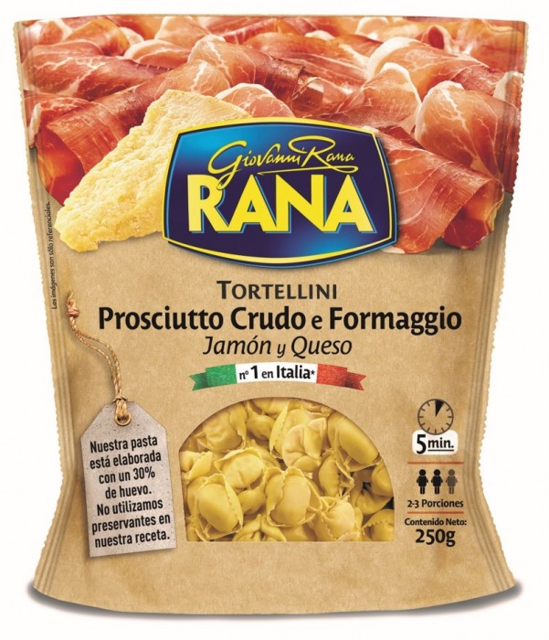 TORTELLINI DE JAMÓN Y QUESO GIOVANNI RANA X 250 GR