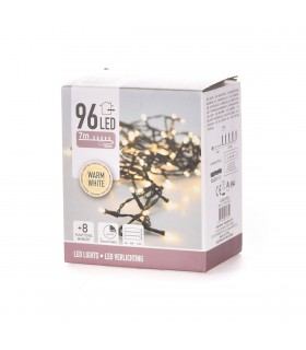 96 LUCES LED BLANCA A PILA