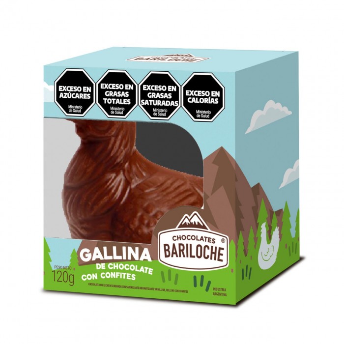 GALLINA DE PASCUA C/CONFITES 120G BARILOCHE