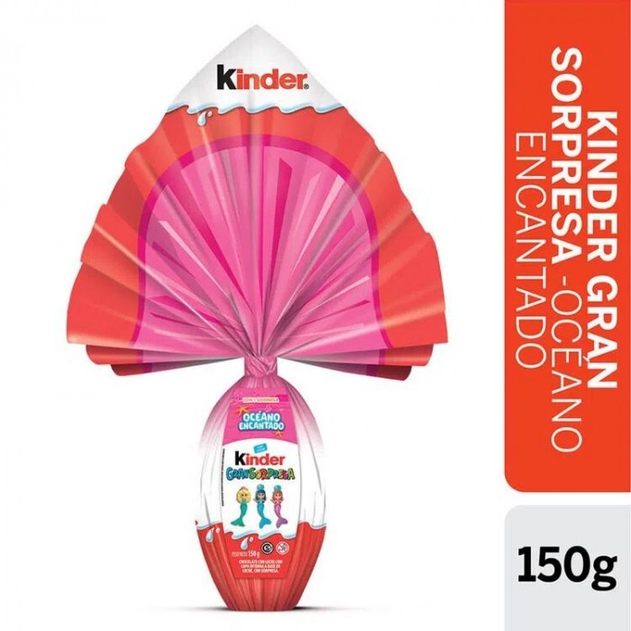 HUEVO KINDER GRAN SORPRESA ROSA X 150 GR 