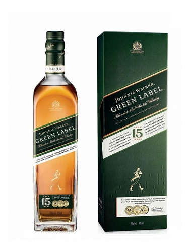 WHISKY JOHNNIE WALKER GREEN LABEL X 750 CC