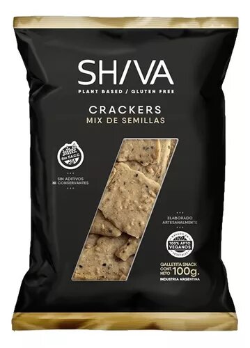 CRACKERS SHIVA MIX DE SEMILLAS SIN TACC X 100 GR
