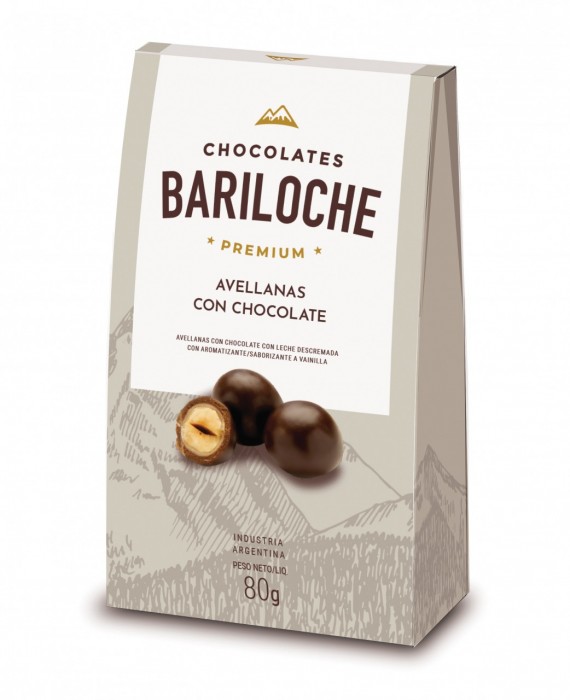 AVELLANAS CON CHOCOLATE BARILOCHE X 80 GR