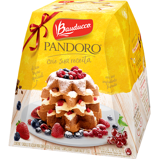 PAN DULCE PANDORO BAUDUCCO SIN FRUTAS X 500 GR