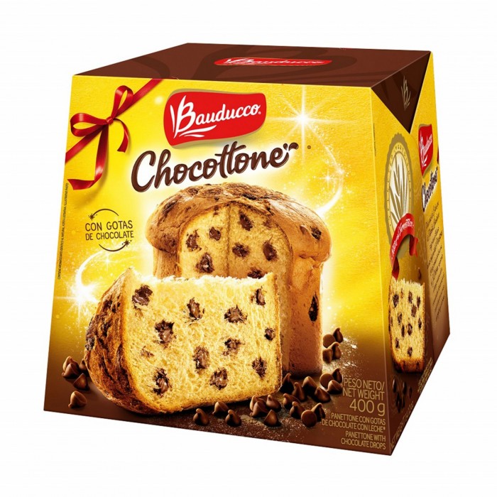 PAN DULCE PANETTONE CHOCOLATE BAUDUCCO X 400 GR