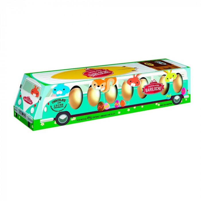 COLECTIVO 7 HUEVOS CHOCOLATE C/LECHE 49G BARILOCHE