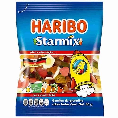 GOMITAS HARIBO STAR MIX X 80 GR