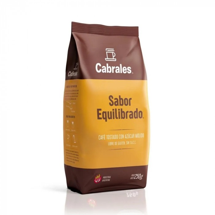 CAFE CABRALES SABOR EQUILIBRADO 250G C/AZUCAR