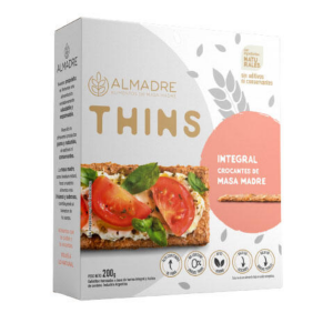 Almadre Thins Masa Madre Integral Crocante 160gr