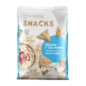 Almadre Snack Masa Madre Sésamo Y Sal Marina 130gr