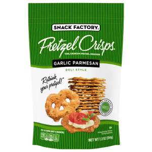 PRETZELS AJO Y PARMESANO CRISPS SNACKS FACTORY 204 GR