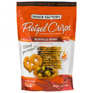 PRETZELS BUFFALO WINGS CRISPS SNACKS FACTORY 204 GR