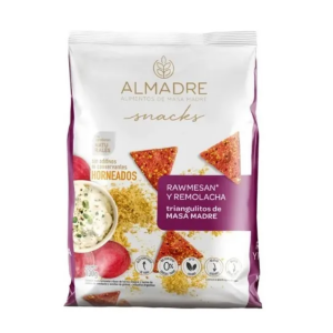 Almadre Snack Masa Madre Rawmesan Y Remolacha 130gr