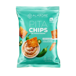 Almadre Pita Chips Masa Madre Jalapeños 115gr
