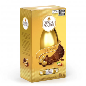 HUEVO PASCUA FERRERO ROCHER BOX DORADA 137GR