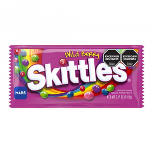 CONFITES SKITTLES WILD BERRY 61 GR