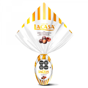 HUEVO PASCUAS LACASA DORADO CON AVELLANAS 200GR