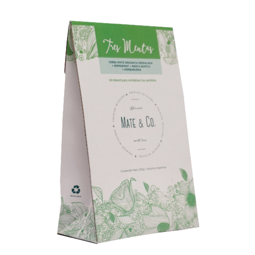 YERBA MATE ORGÁNICA MATE & CO TRES MENTAS 250GR BOLSA