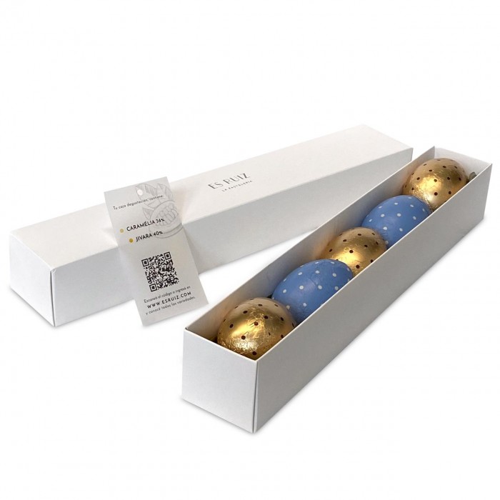 CAJA X 5 HUEVOS DE PASCUAS ES RUIZ
