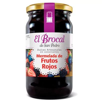 MERMELADA EL BROCAL DE FRUTOS ROJOS X 420 GR