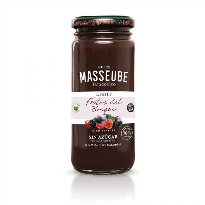 MERMELADA MASSEUBE LIGHT DE FRUTOS DEL BOSQUE SIN TACC X 260 GR