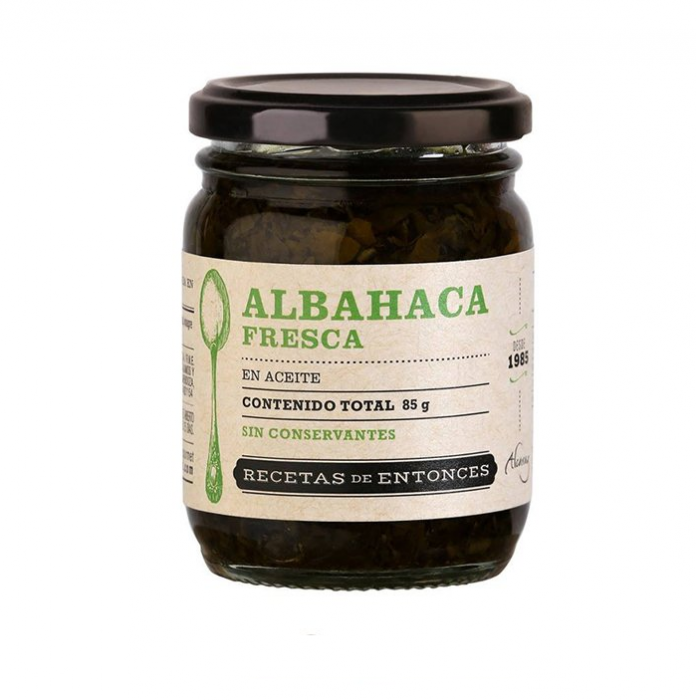 ALBAHACA FRESCA EN ACEITE RECETAS DE ENTONCES X 85 GR
