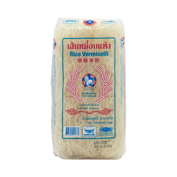 FIDEOS DE ARROZ VERMICELLI STAR LION 200G SIN TACC