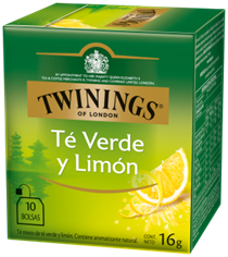 TÉ TWININGS GREEN TEA + LEMON 10 SAQ