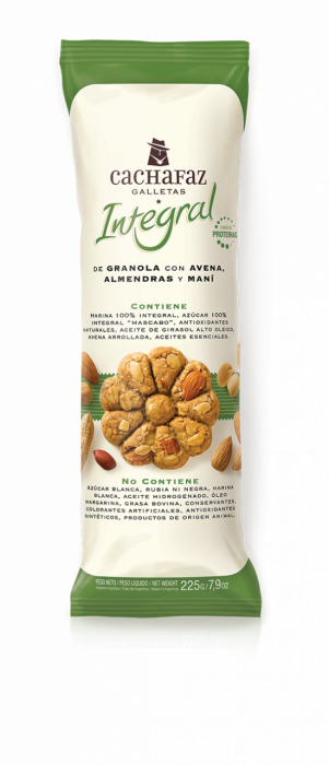 GALLETA CACHAFAZ INTEGRAL X 225 GR GRANOLA C/AVENA