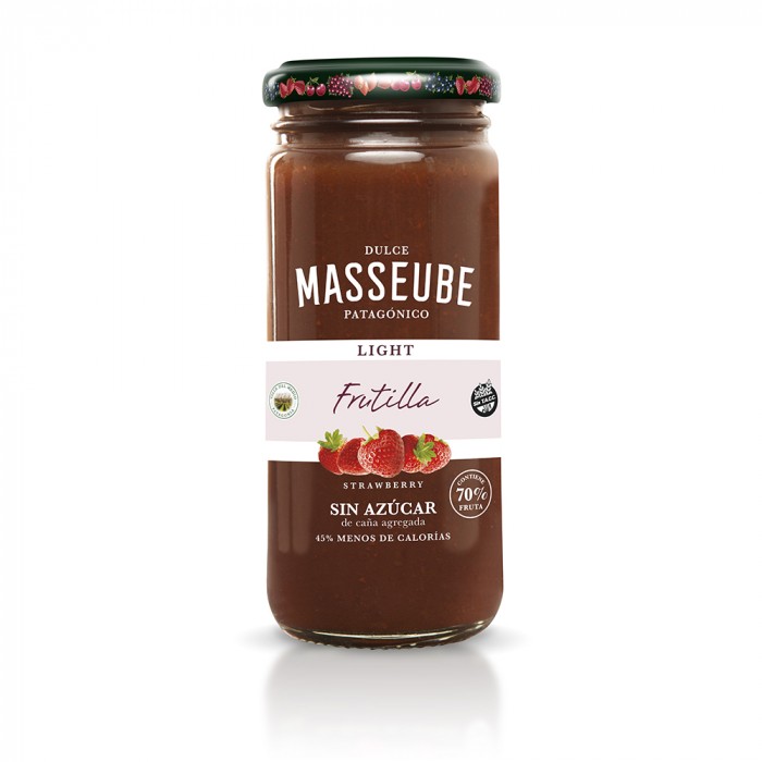 MERMELADA MASSEUBE LIGHT DE FRUTILLA SIN TACC X 260 GR