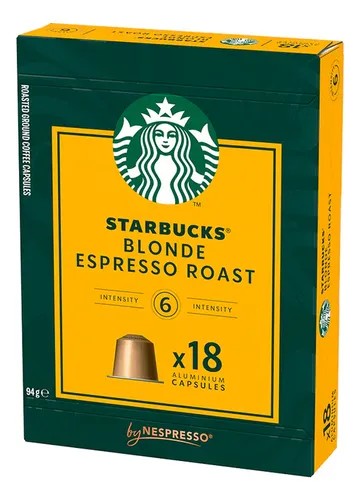 CAPSULAS STARBUCKS NESPRESSO BLONDE ROAST X18