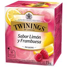 TÉ TWININGS LIMÓN Y FRAMBUESA X 10 SAQ