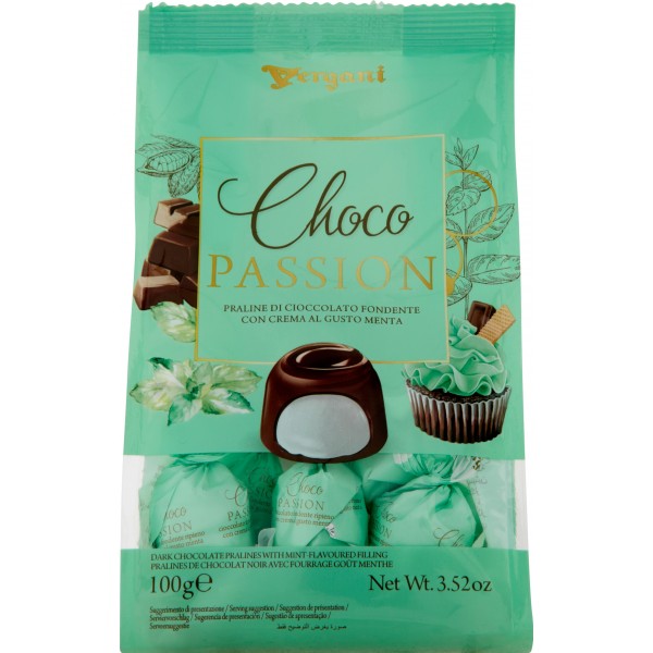 BOMBONES VERGANI CHOCO PASSION MENTA 120GR.