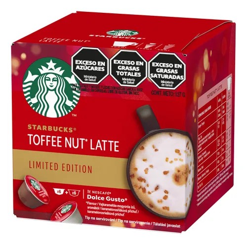 CAPSULAS STARBUCKS DOLCE GUSTO TOFFEE NUT X6