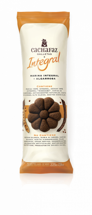 GALLETA CACHAFAZ X 225 GR HARINA INTEGRAL C/ALGARROBA