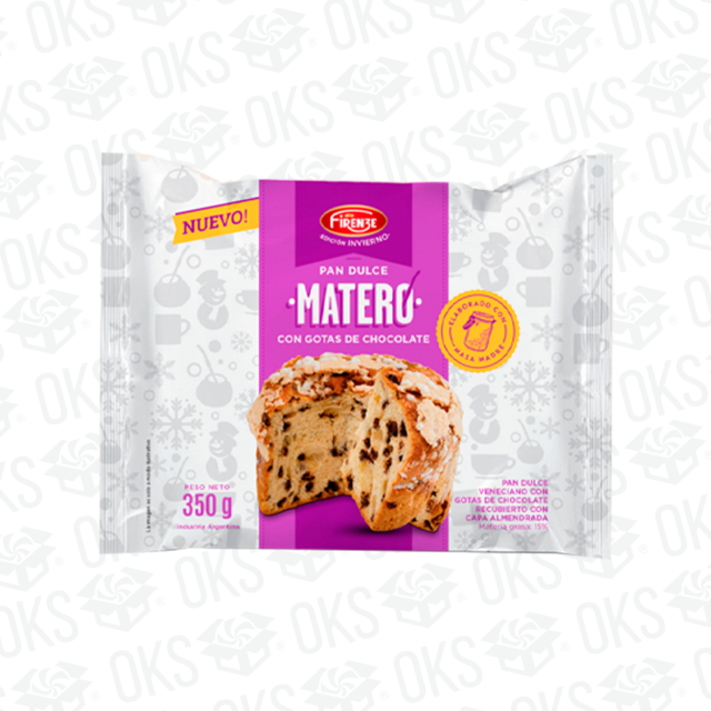 PAN DULCE MATERO FIRENZE CON GOTAS DE CHOCOLATE X 350 GR