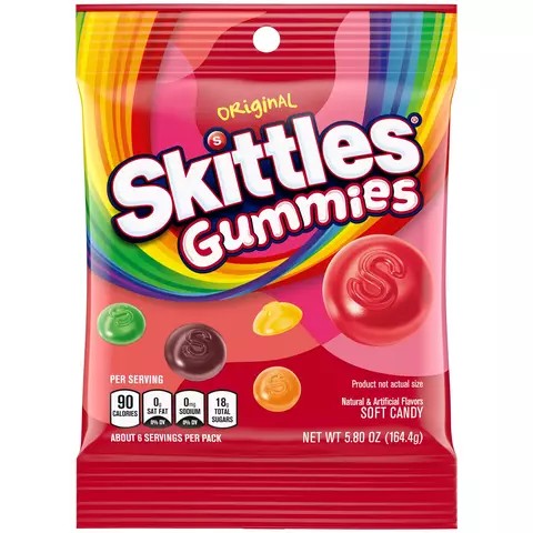 GOMITAS SKITTLES ORIGINAL 164,4 GR